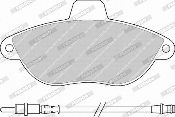 Ferodo FVR1002 Комплект гальмівних накладок, дискове гальмо