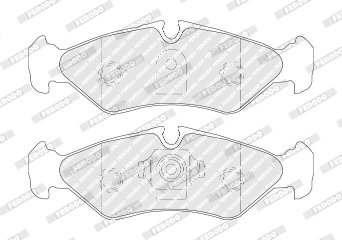 Ferodo FVR1039 Комплект гальмівних накладок, дискове гальмо