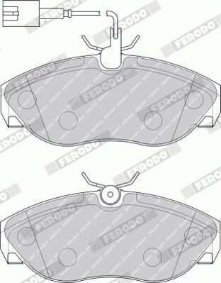Ferodo FVR1396 Комплект гальмівних накладок, дискове гальмо
