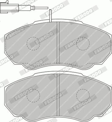 Ferodo FVR1478 Комплект гальмівних накладок, дискове гальмо