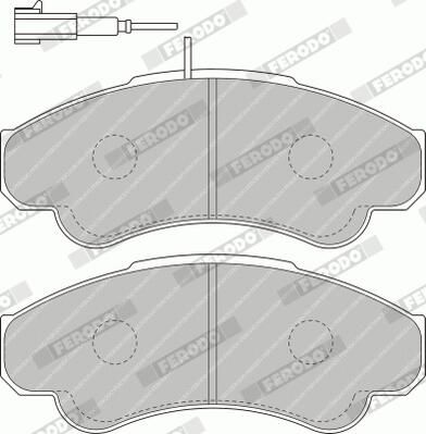 Ferodo FVR1479 Комплект гальмівних накладок, дискове гальмо