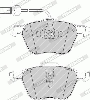 Ferodo FVR1497 Комплект гальмівних накладок, дискове гальмо