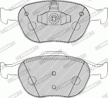 Ferodo FVR1568 Комплект гальмівних колодок