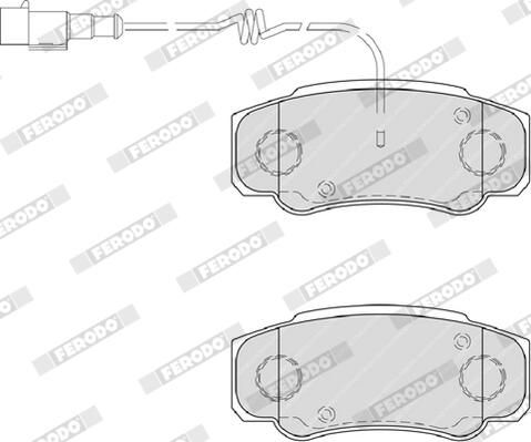 Ferodo FVR4054 Комплект гальмівних накладок, дискове гальмо