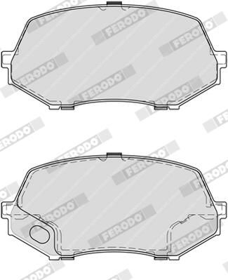 Ferodo FVR4253 Комплект гальмівних накладок, дискове гальмо
