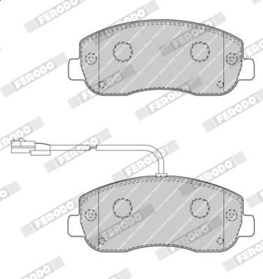 Ferodo FVR4347 Комплект гальмівних накладок, дискове гальмо