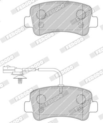 Ferodo FVR4348 Комплект гальмівних накладок, дискове гальмо
