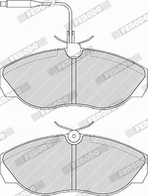 Ferodo FVR967 Комплект гальмівних накладок, дискове гальмо