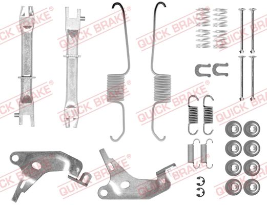 Quick Brake 1050003S Комплект пружинок колодок ручника Toyota Hilux V/VW Caddy I 87-