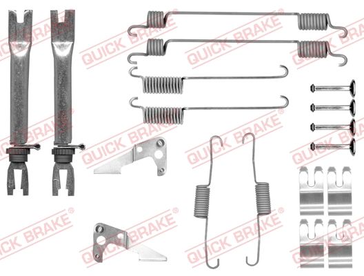 Quick Brake 1050030S02 Комплект пружинок колодок ручника Ford Focus II 10- (z=18)