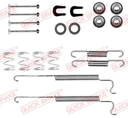 Quick Brake 1050055 Комплект пружинок колодок ручника Chevrolet Cruze 09-