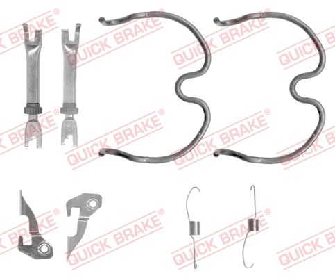 Quick Brake 1050837S Комплект пружинок колодок ручника Opel Agila A 00-