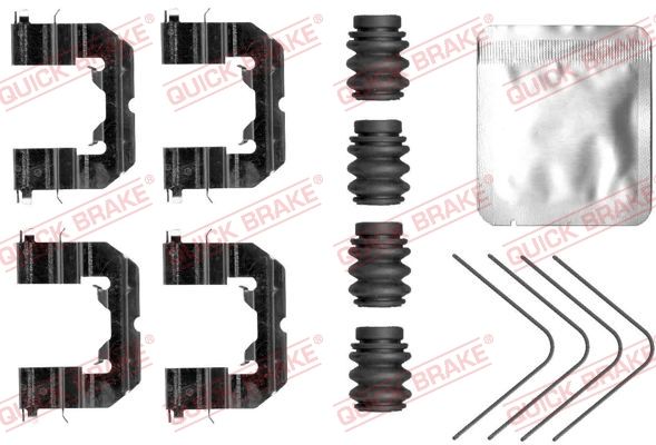 Quick Brake 1090121 Планка супорта (переднього) прижимна (к-кт) VW Amarok 2.0/3.0 TDI 10-
