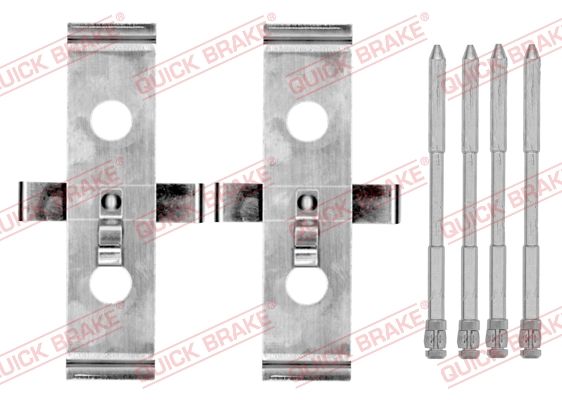 Quick Brake 1090136 Комплект приладдя, накладка дискового гальма