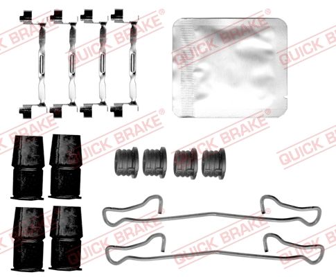 Quick Brake 1090167 Планка супорта (переднього) прижимна (к-кт) Fiat 500/Lancia Ypsilon 20-