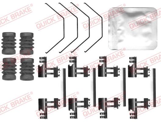 Quick Brake 1090170 Планка супорта (переднього) прижимна (к-кт) Mazda 3 18- (Akebono)