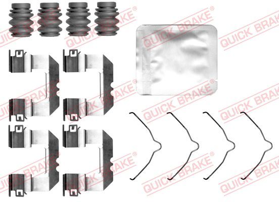 Quick Brake 1090191 Планка супорта (заднього) прижимна (к-кт) Hyundai Santa FE IV 18-