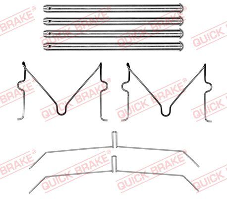 Quick Brake 1090199 Планка супорта (переднього) прижимна (к-кт) Lexus GX/Toyota Land Cruiser 09-