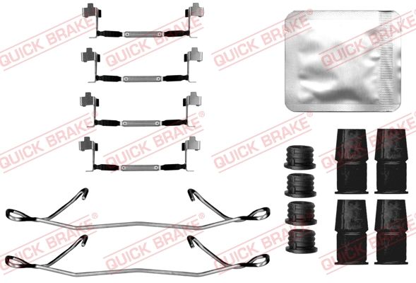 Quick Brake 1090216 Комплект приладдя, накладка дискового гальма