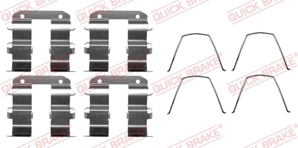 Quick Brake 1090229 Комплект приладдя, накладка дискового гальма