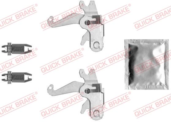 Quick Brake 12053019 Тріскачка колодок ручника MB M-class (W163) ML/Chrysler 300C 98- (комплект в зборі + змазка)