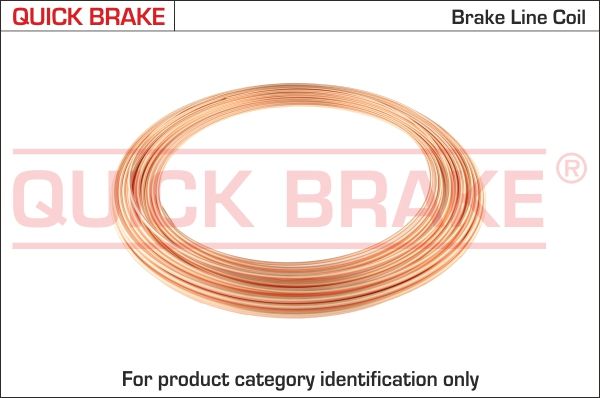 Quick Brake 1910CU5M Трубка гальмівна 5.00m (3/16'') Copper/мідна