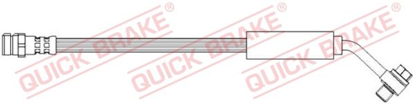 Quick Brake 50312X Шланг гальмівний (задній) Skoda Superb III/VW Passat/Golf VII 12- (L=234mm) M10x1/M10x1,5