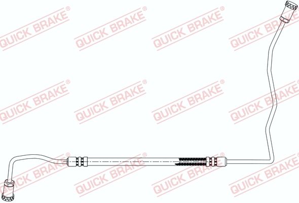 Quick Brake 96022 Шланг гальмівний (задній) (L) Renault Megane/Scenic 1.2-2.0dCi 08-