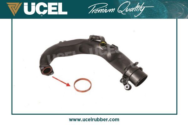 UCEL 15147 Прокладка патрубка інтеркулера ущільнююча Renault Megane III/Dacia Dokker 1.5dCi 08-
