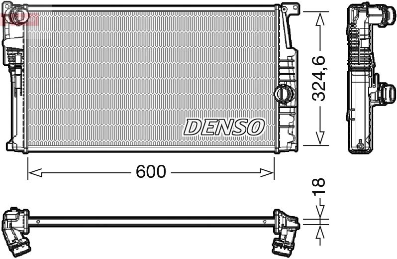 DRM05017  DENSO - Радіатор охолодження