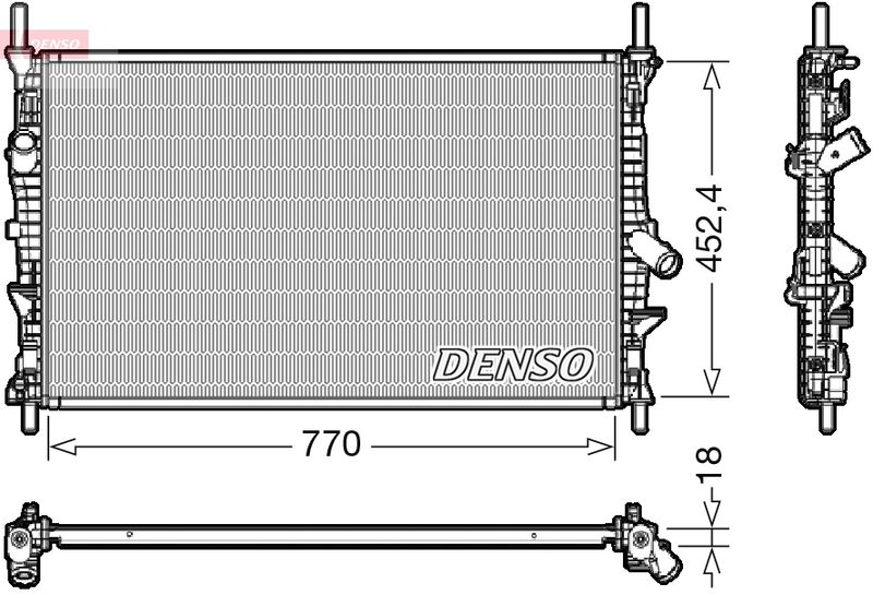 DRM10111  DENSO - Радіатор охолодження
