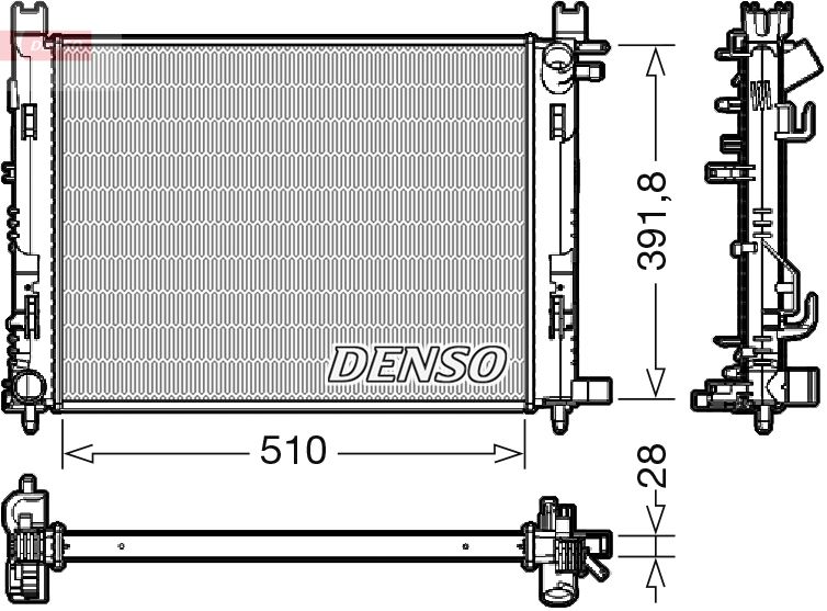 DRM23109  DENSO - Радіатор охолодження