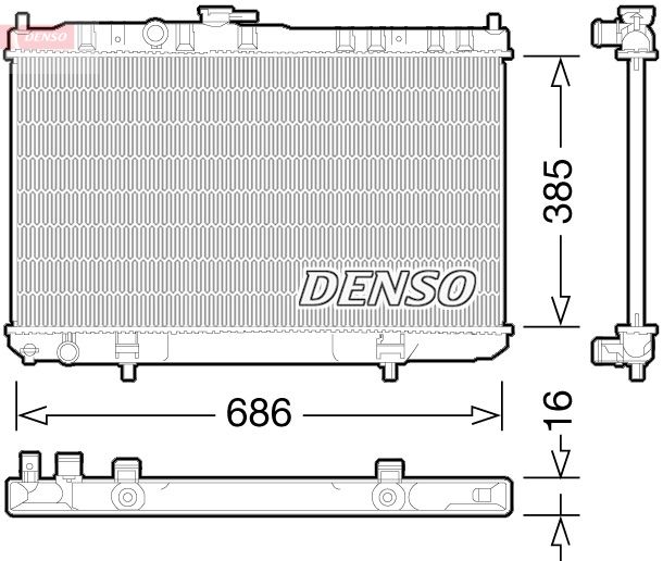 DRM46034 DENSO - Радіатор охолодження