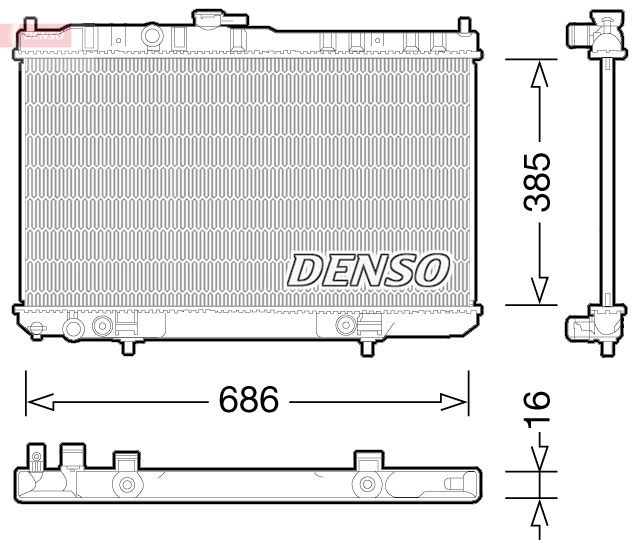 DRM46035  DENSO - Радіатор охолодження