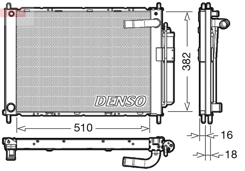 DRM46101  DENSO - Радіатор охолодження