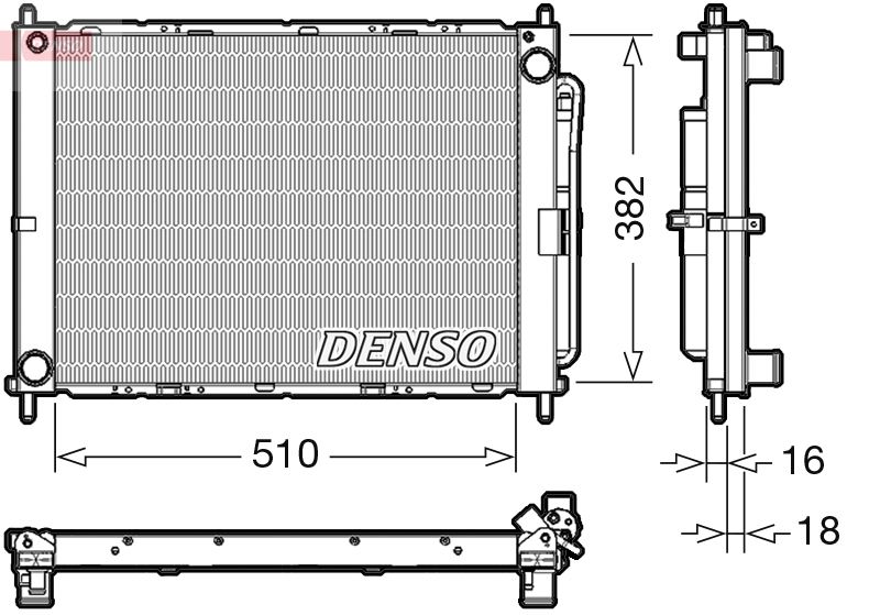 DRM46102 DENSO - Радіатор охолодження