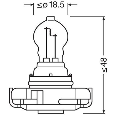 ЛАМПА 5201 19W 12V PG20-1 FS1 OSRAM