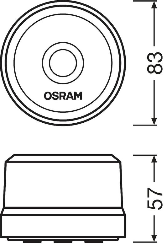 LEDSL102 OSRAM СВІТЛОДІОДНИЙ ЛІХТАР ROADFLARE 1W 9V FS1