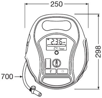 Компресор акумуляторний 180W OSRAM