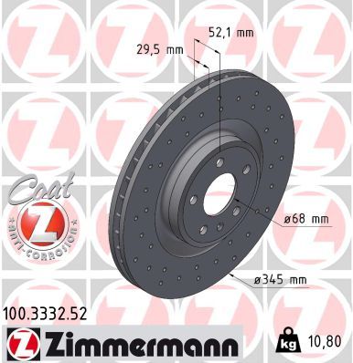 Zimmermann 100333252 Диск гальмівний SPORT Z