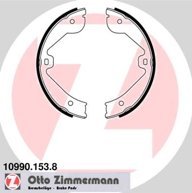 Zimmermann 109901538 Колодки гальмівні барабанні комплект