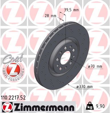 Zimmermann 110221752 Диск гальмівний SPORT Z
