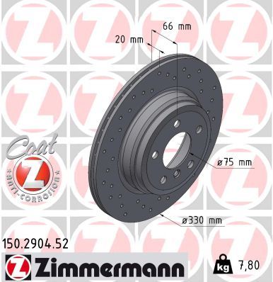 Zimmermann 150290452 Диск гальмівний SPORT Z