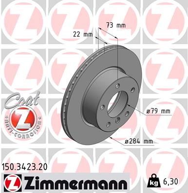 Zimmermann 150342320 Гальмівний диск