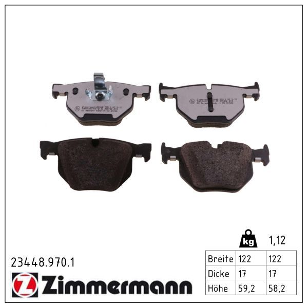 Zimmermann 234489701 Колодки гальмівні дискові комплект