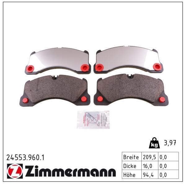 Zimmermann 245539601 Колодки гальмівні дискові, комплект