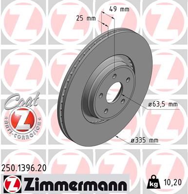 Zimmermann 250139620 Гальмівний диск