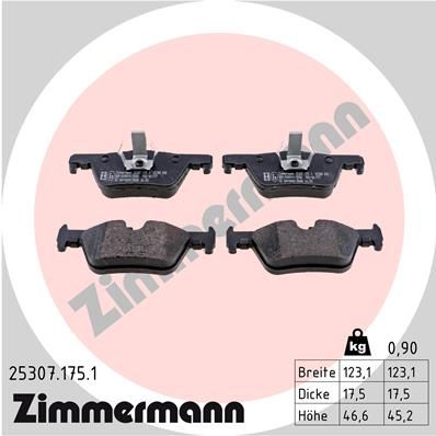 Zimmermann 253071751 Колодки гальмівні дискові комплект
