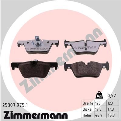 Zimmermann 253079751 Колодки гальмівні дискові комплект