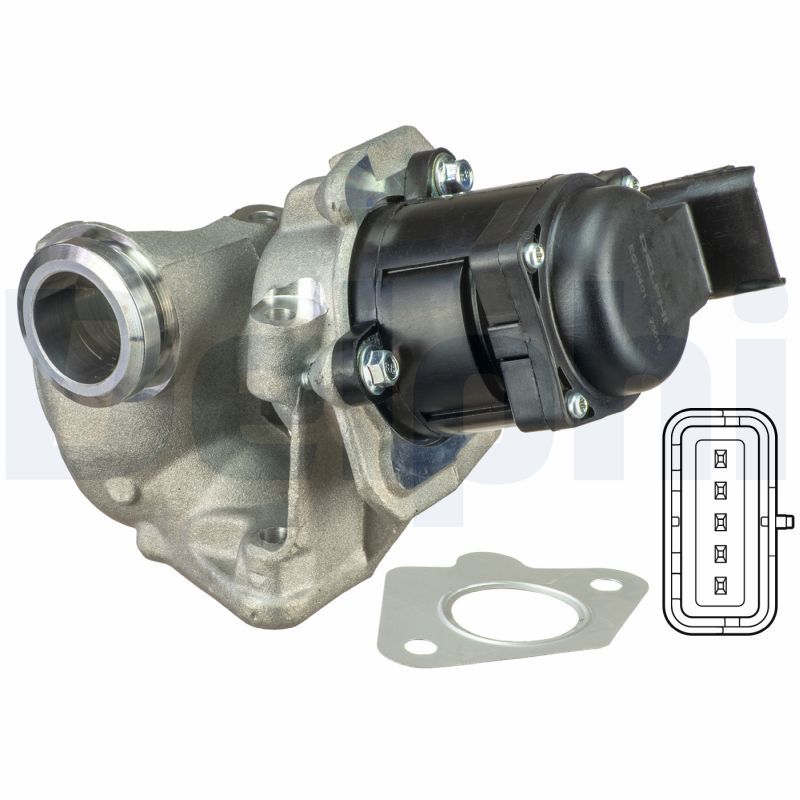EG10401-12B1 Delphi Клапан EGR Ford C-Max/Fiesta/Focus/Mazda 2/3/Citroen Berlingo/Peugeot Partner 1.6HDi 08-